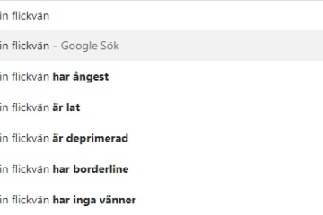 Min Flickvän - Google förslag