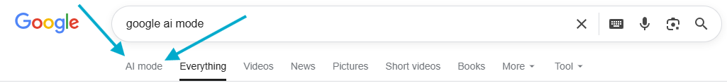 Find AI Mode
