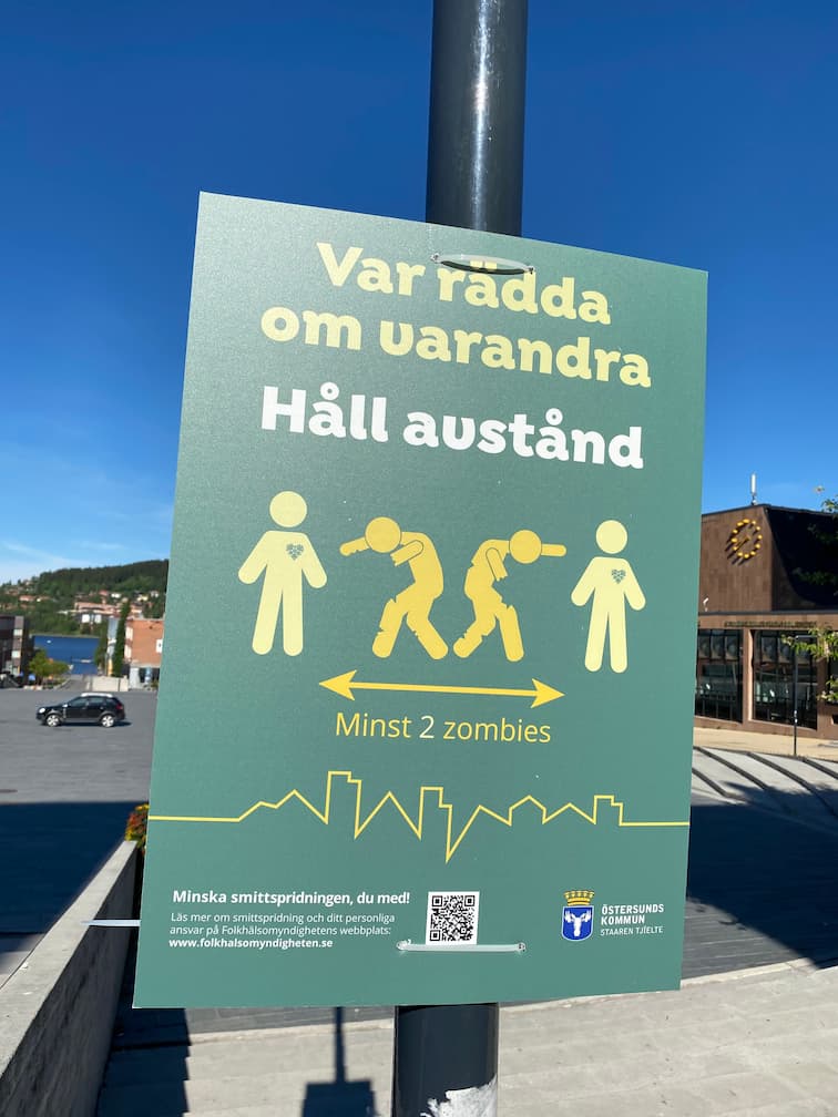 Keep your distance with zombies (Östersund)