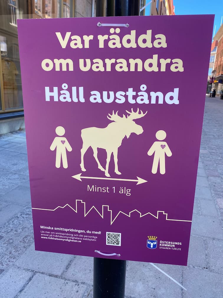 Creative campaign - keep your distance (Östersund)