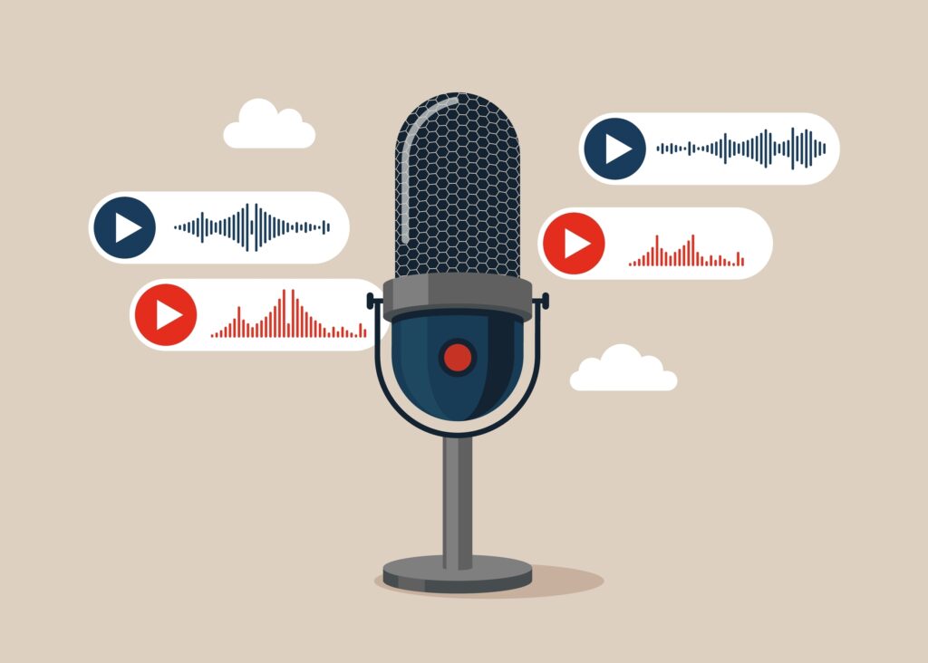 Microphone with soundsnippets