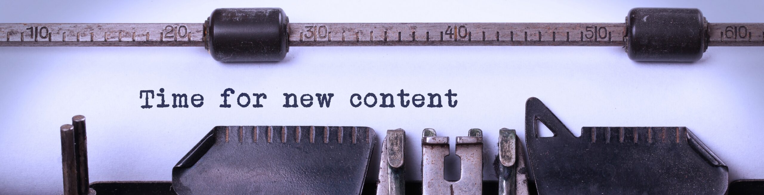 Dags för nytt innehåll