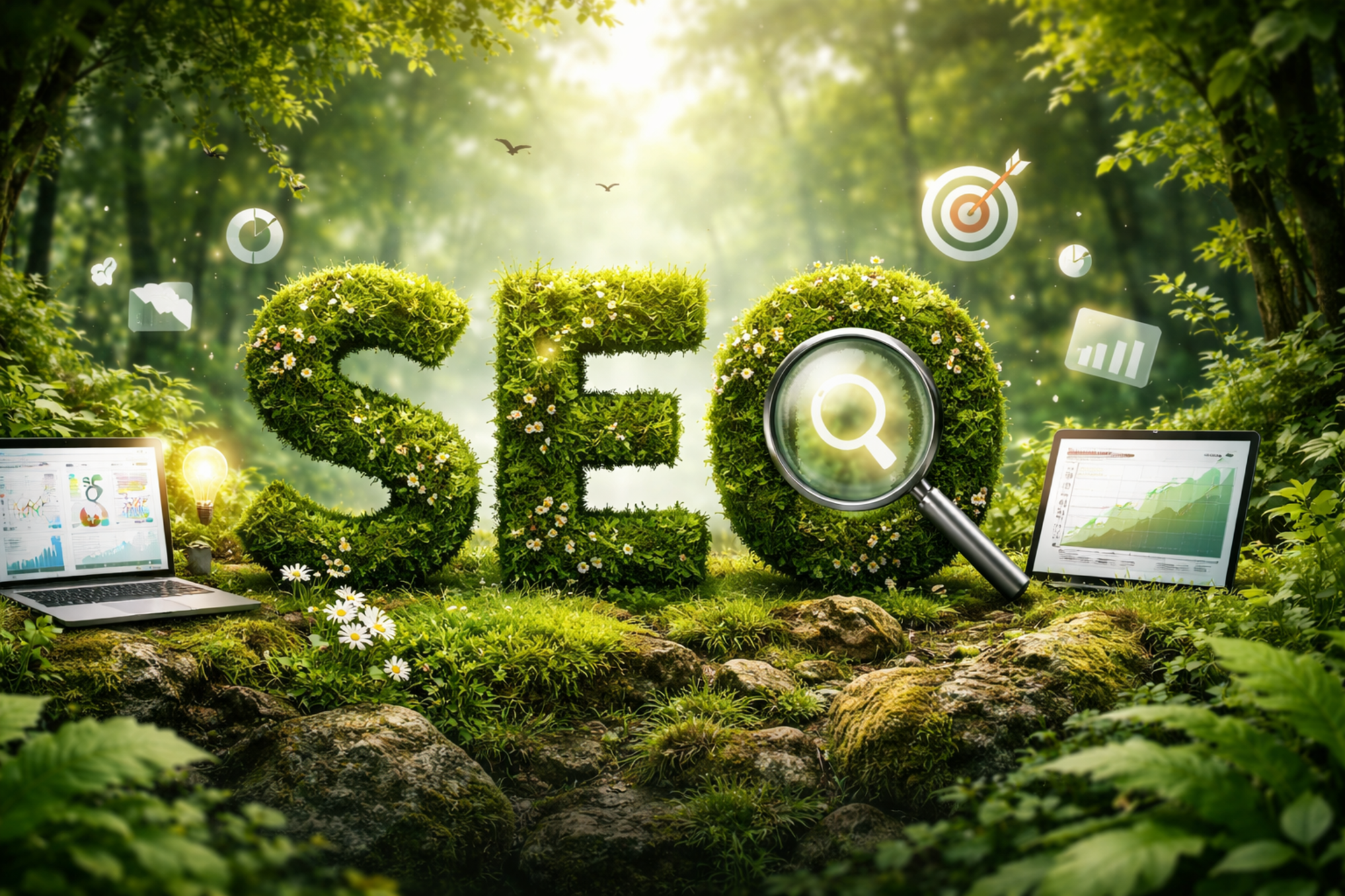 SEO med naturbakgrund